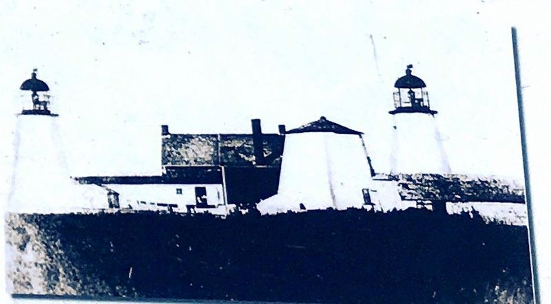 Early Twin Lights image. Click for full size.