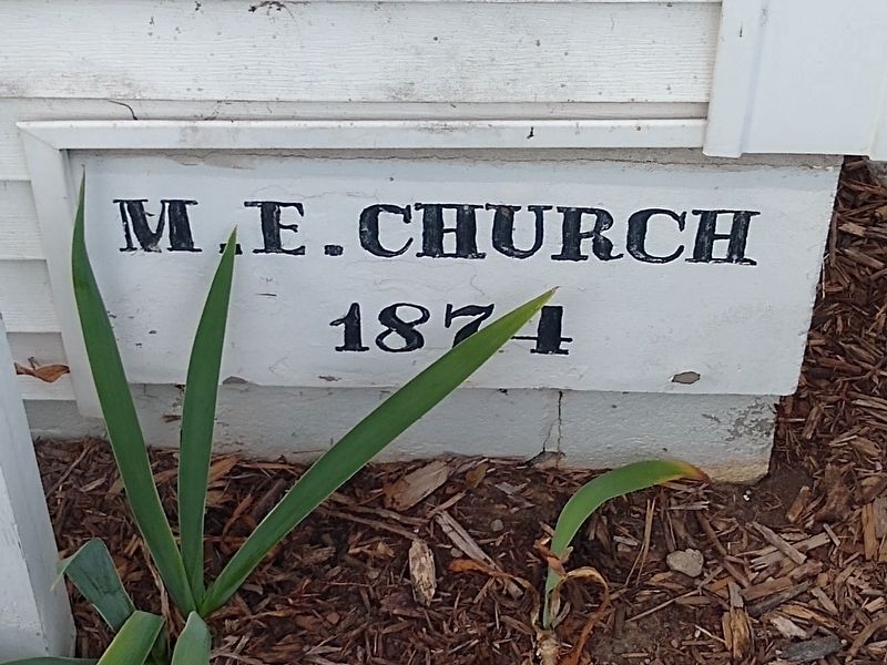 Seymour Lake Methodist Episcopal Church Cornerstone image. Click for full size.