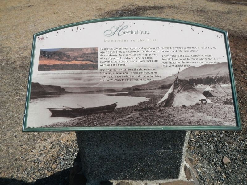 Horsethief Butte Marker image. Click for full size.