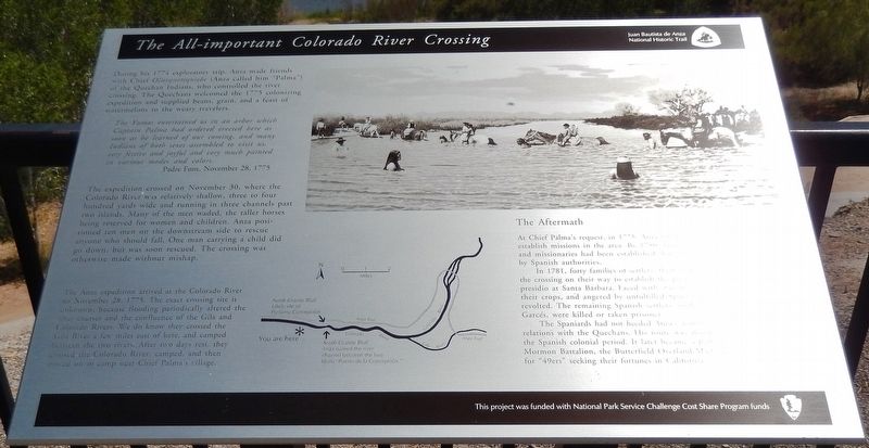 The All-important Colorado River Crossing Marker image. Click for full size.