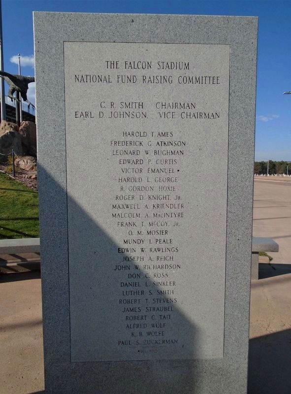 Falcon Stadium Fund Raising Committee Marker image. Click for full size.