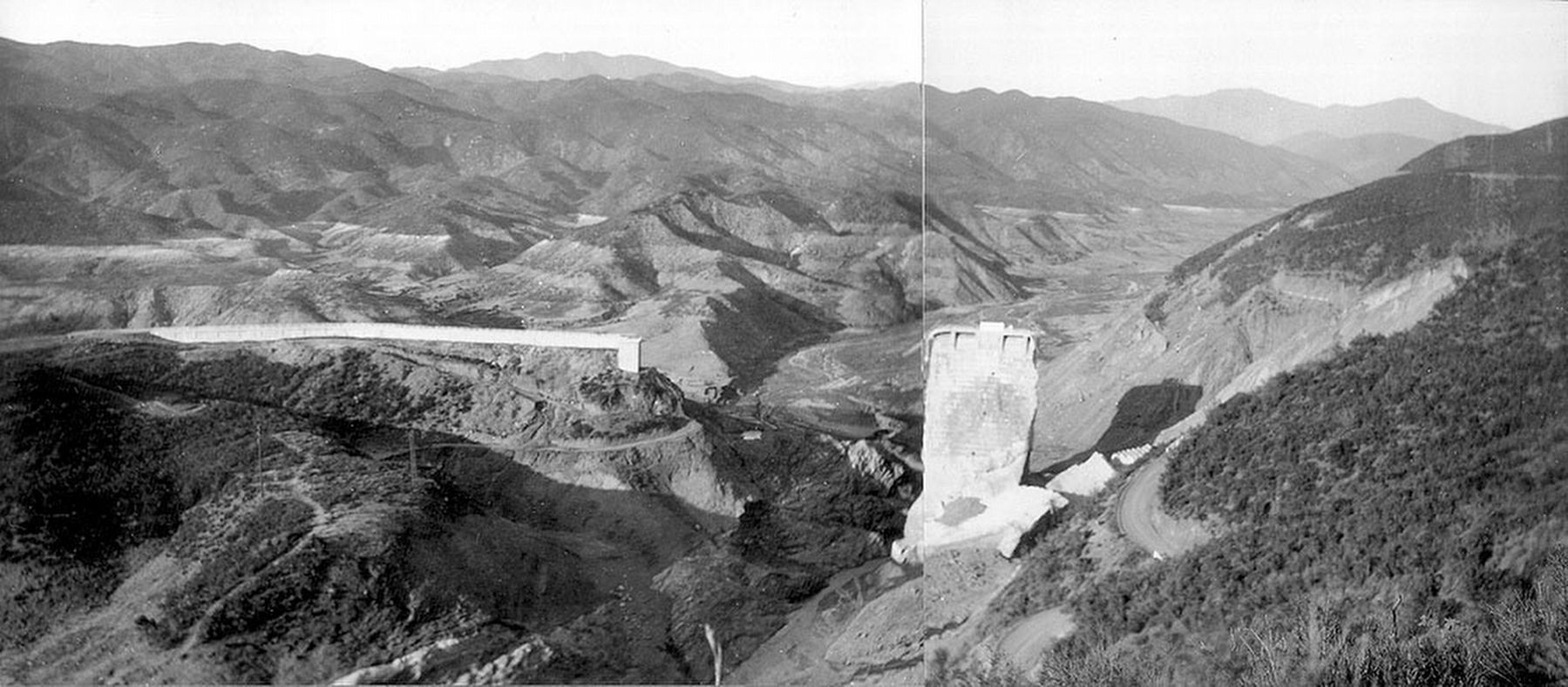 St. Francis Dam - after image. Click for full size.