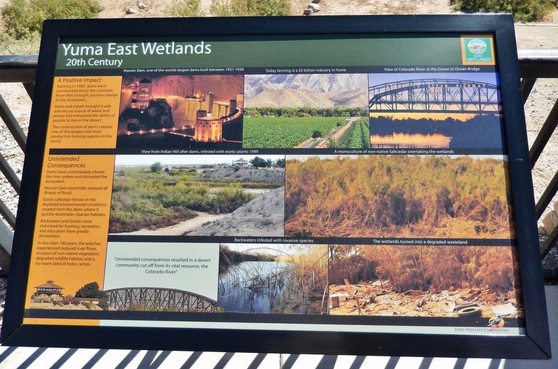 Yuma East Wetlands Marker image. Click for full size.