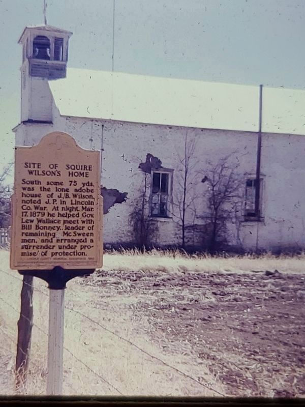 Site of Squire Wilson's Home Marker. Click for full size. Site of Squire Wilson's Home Marker image. Click for full size.
