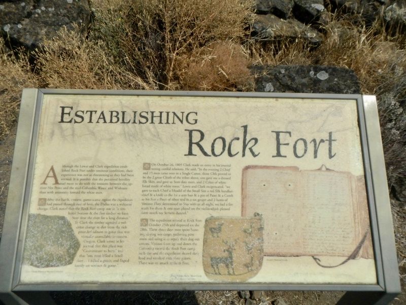 Establishing Rock Fort Marker image. Click for full size.