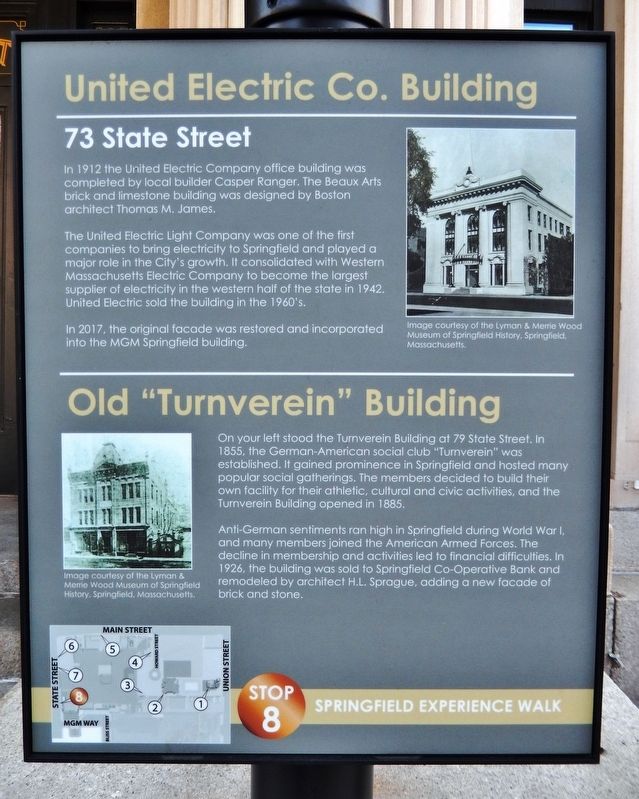 United Electric Co. Building / Old "Turnverein" Building Marker image. Click for full size.