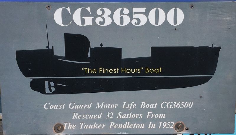 Coast Guard Motor Life Boat CG36500 Marker image. Click for full size.