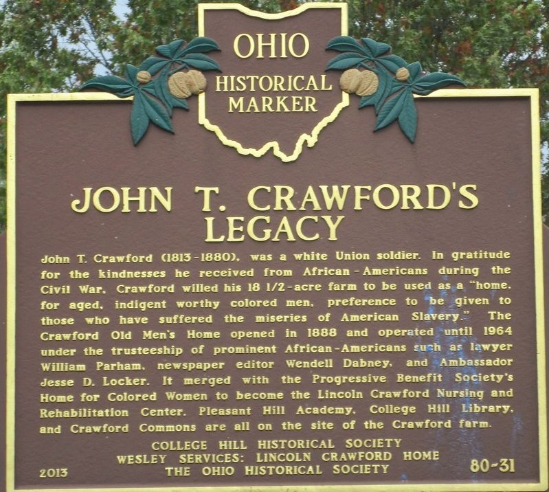 John T. Crawford's Legacy Marker image. Click for full size.