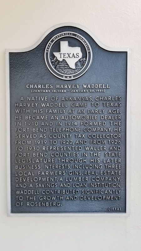 Charles Harvey Waddell Marker image. Click for full size.