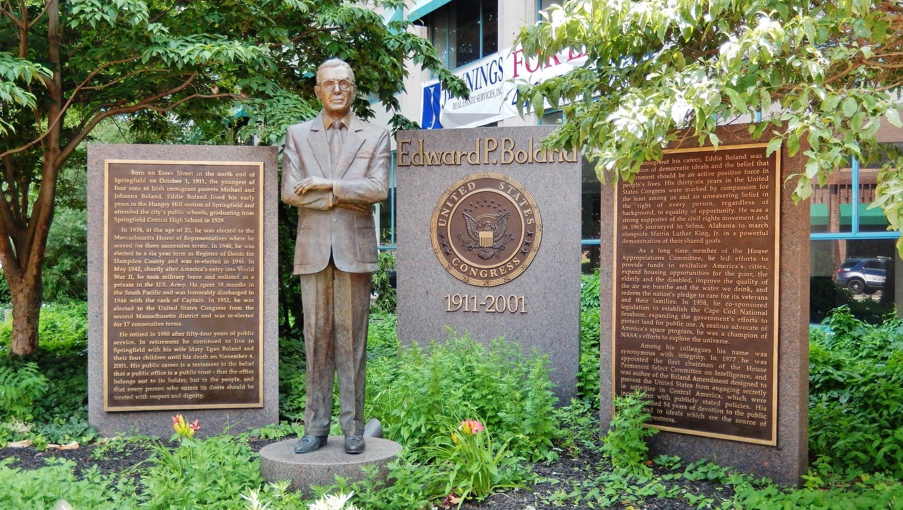 Edward P. Boland Monument image. Click for full size.