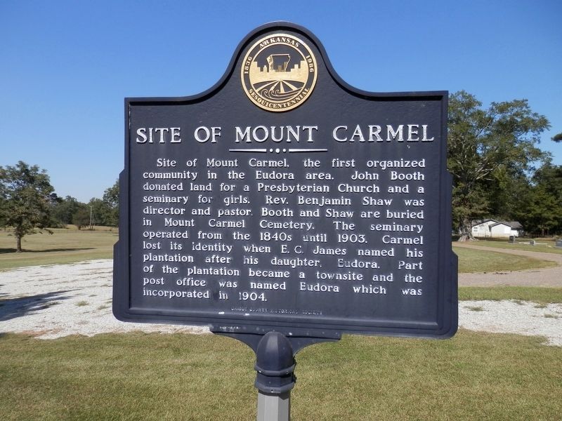 Site of Mount Carmel Marker. Click for full size. Site of Mount Carmel Marker image. Click for full size.