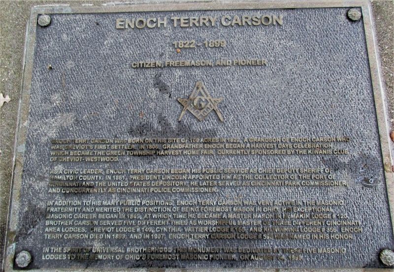 Enoch Terry Carson Marker image. Click for full size.
