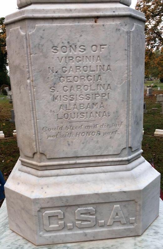 Confederate Memorial. Click for full size. Confederate Memorial image. Click for full size.