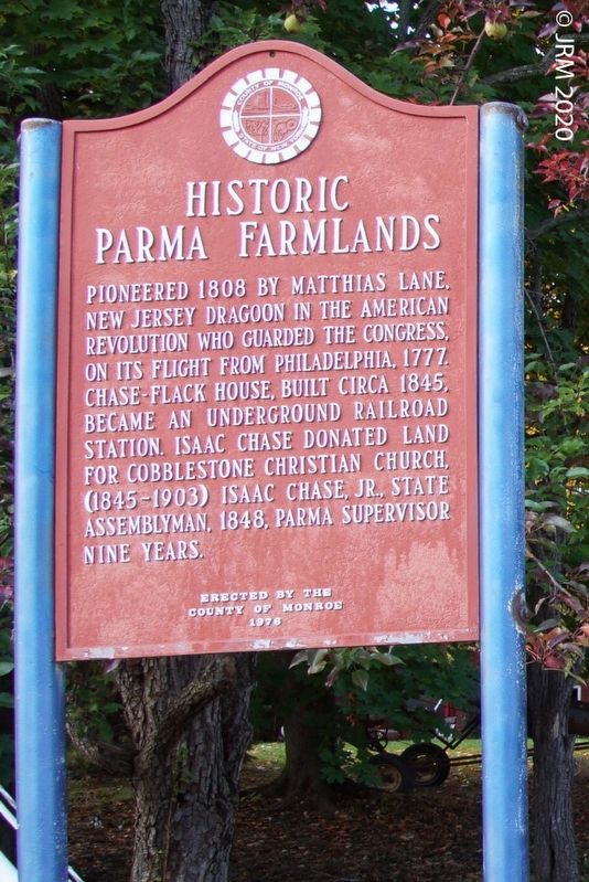 Historic Parma Farmlands Marker image. Click for full size.