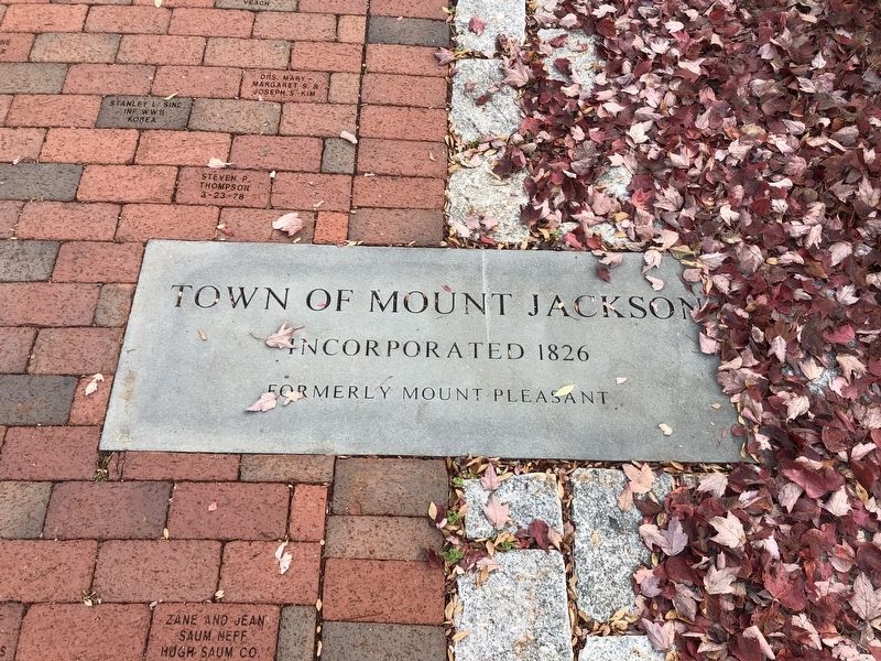 Town of Mount Jackson Marker image. Click for full size.