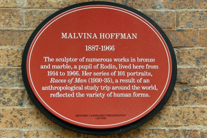 Malvina Hoffman Marker. Click for full size. Malvina Hoffman Marker image. Click for full size.