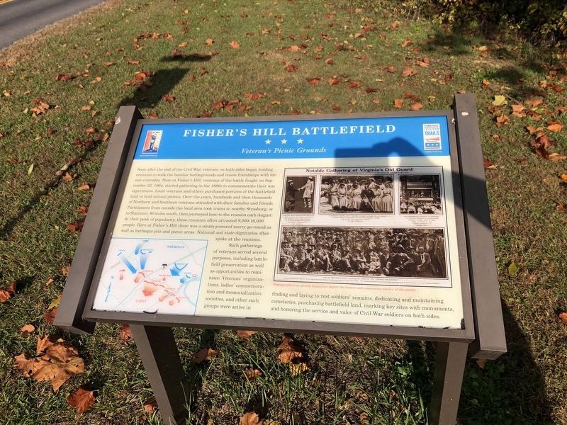 Fisher's Hill Battlefield Marker. Click for full size. Fisher's Hill Battlefield Marker image. Click for full size.