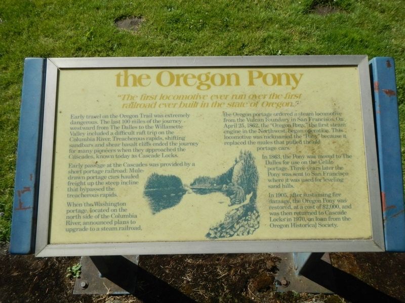 the Oregon Pony Marker image. Click for full size.
