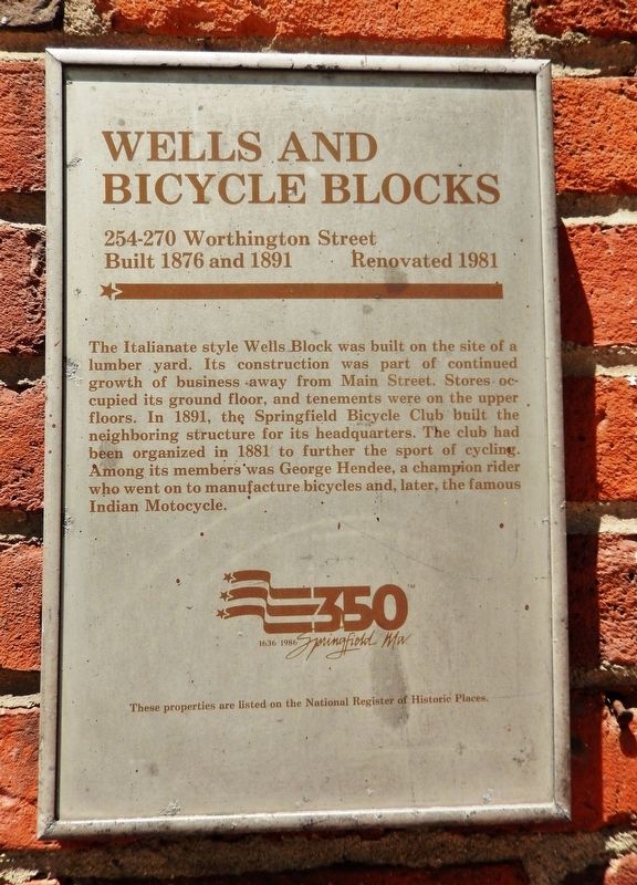 Wells and Bicycle Blocks Marker image. Click for full size.
