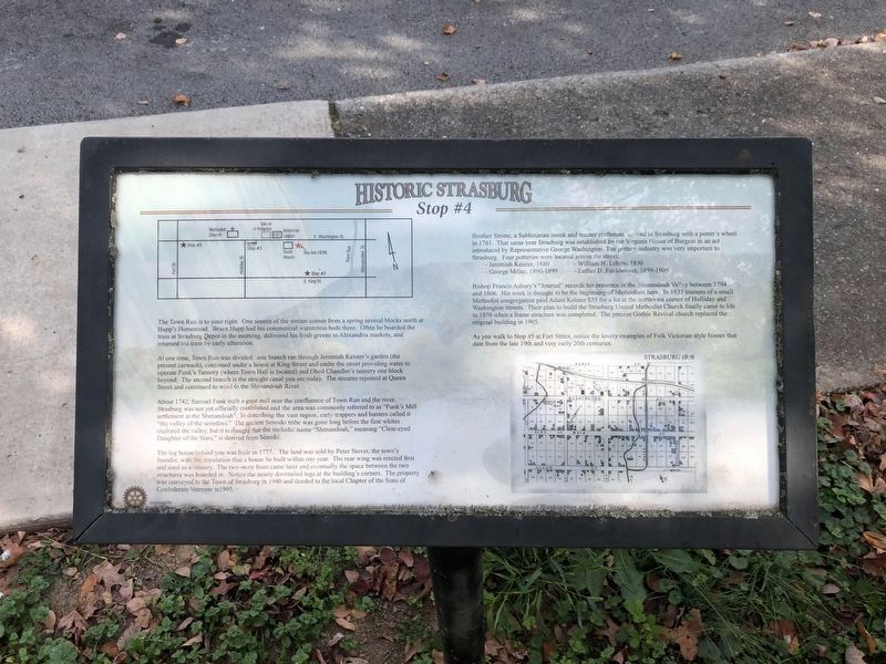 Historic Strasburg Marker image. Click for full size.