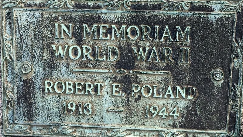 Robert E. Poland Marker image. Click for full size.