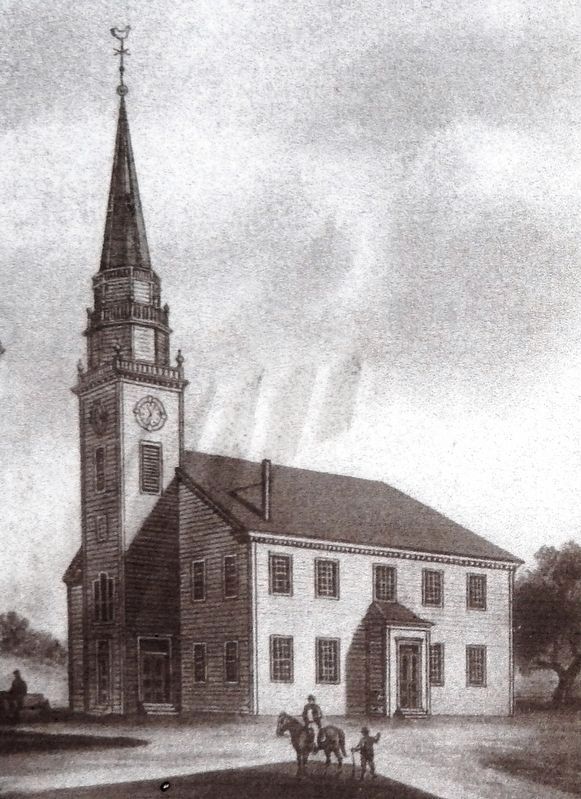 Marker detail: Third Meetinghouse <i>1752</i> image. Click for full size.