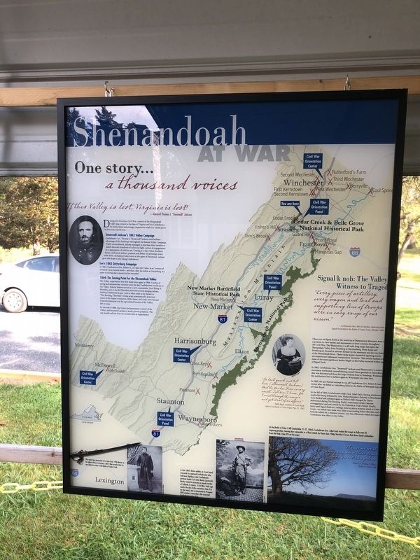 Shenandoah At War Marker image. Click for full size.