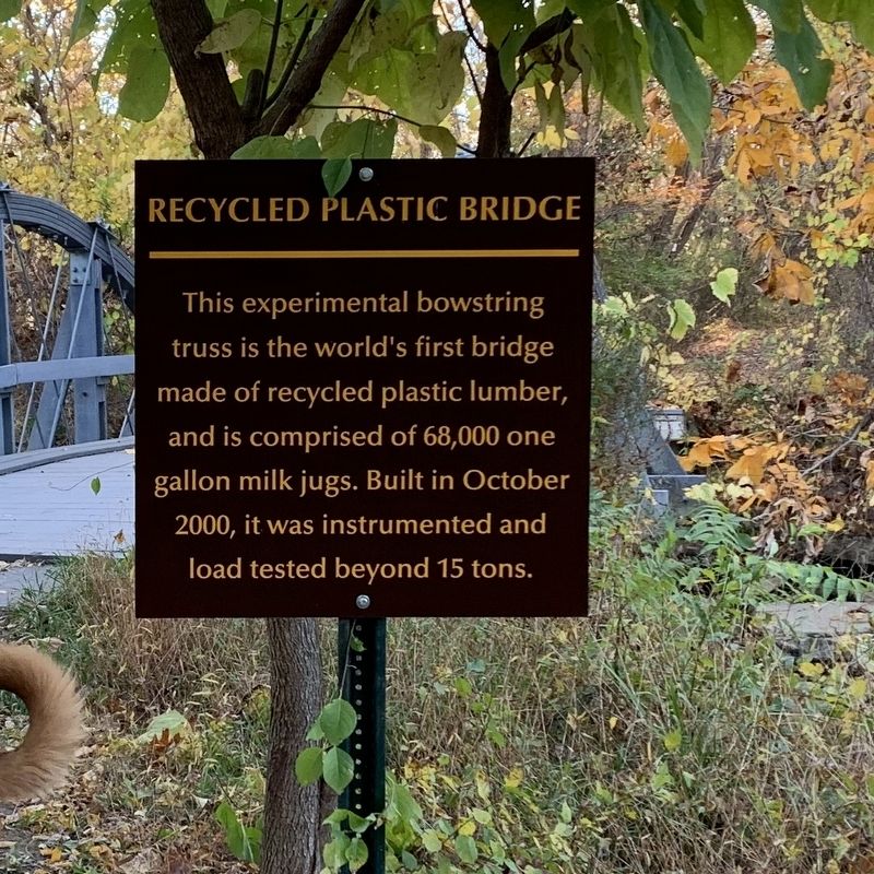 Recycled Plastic Bridge Marker image. Click for full size.