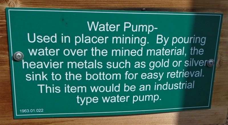 Water Pump Marker image. Click for full size.