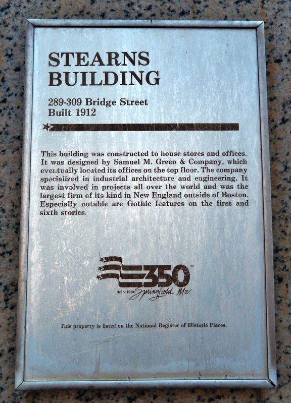 Stearns Building Marker image. Click for full size.