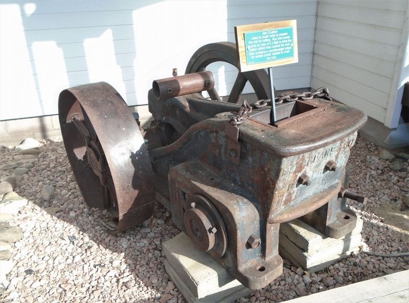 Jaw Crusher and Marker. Click for full size. Jaw Crusher and Marker image. Click for full size.