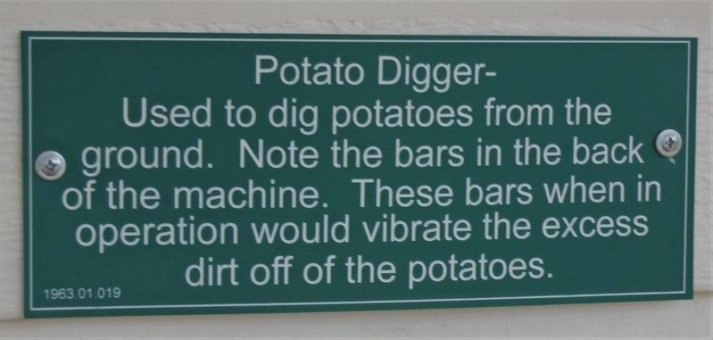 Potato Digger Marker image. Click for full size.