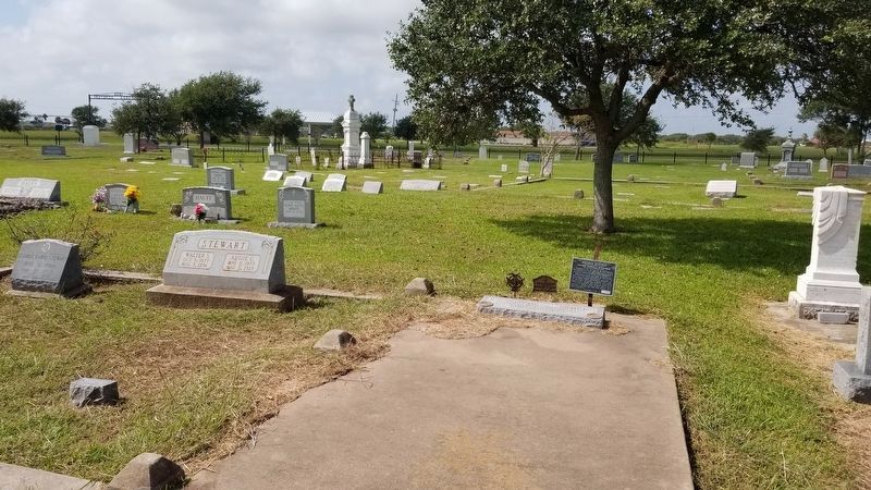 First Burials in Matagorda Cemetery Marker Area image. Click for full size.