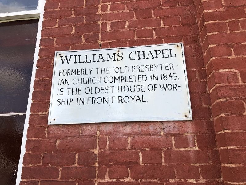 Williams Chapel Marker image. Click for full size.
