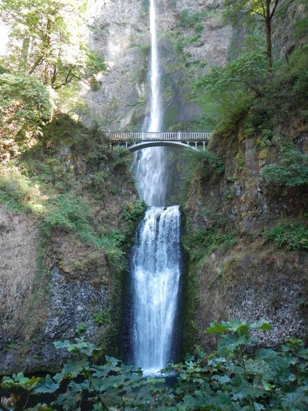 Welcome to Multnomah Falls Marker image. Click for full size.