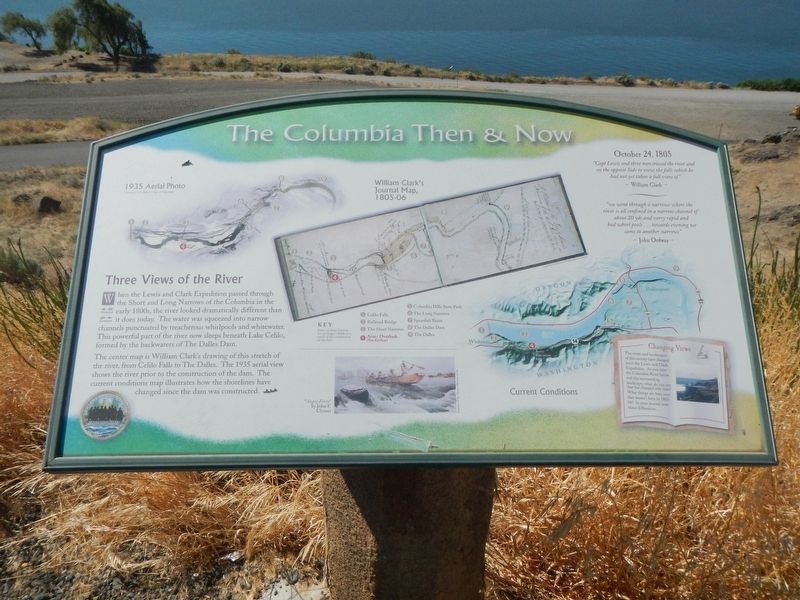The Columbia Then & Now Marker image. Click for full size.