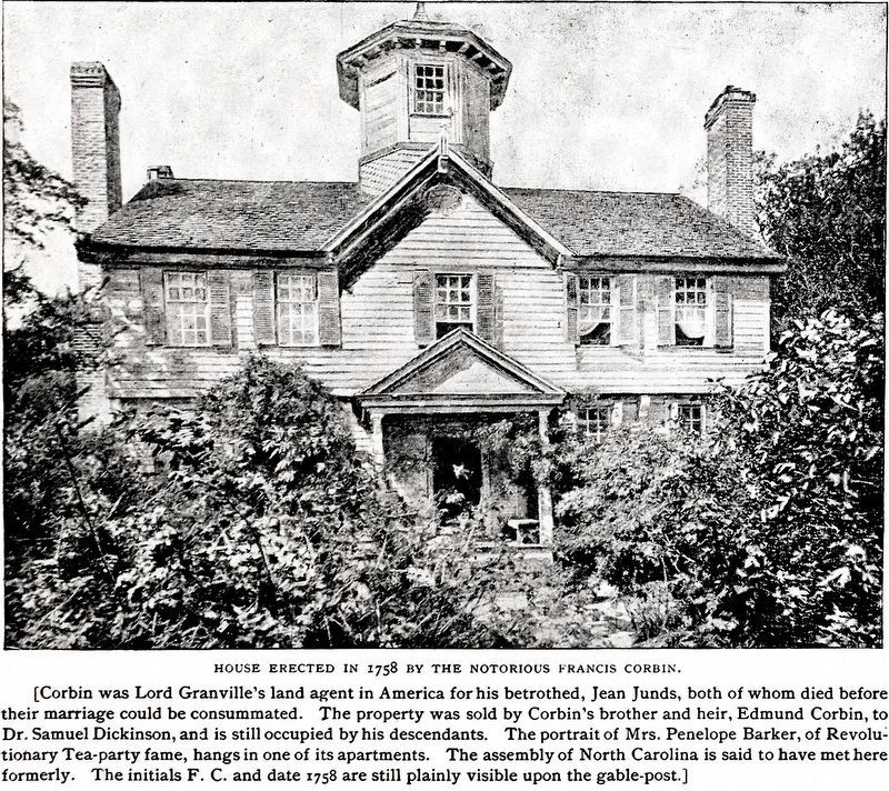 House Erected In 1758 by The Notorious Francis Corbin. image. Click for full size.