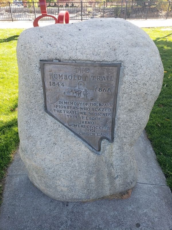 The Humboldt Trail Marker. Click for full size. The Humboldt Trail Marker image. Click for full size.