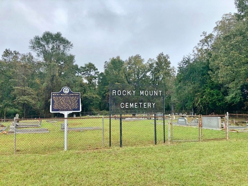 Rocky Mount Cemetery & Marker image. Click for full size.