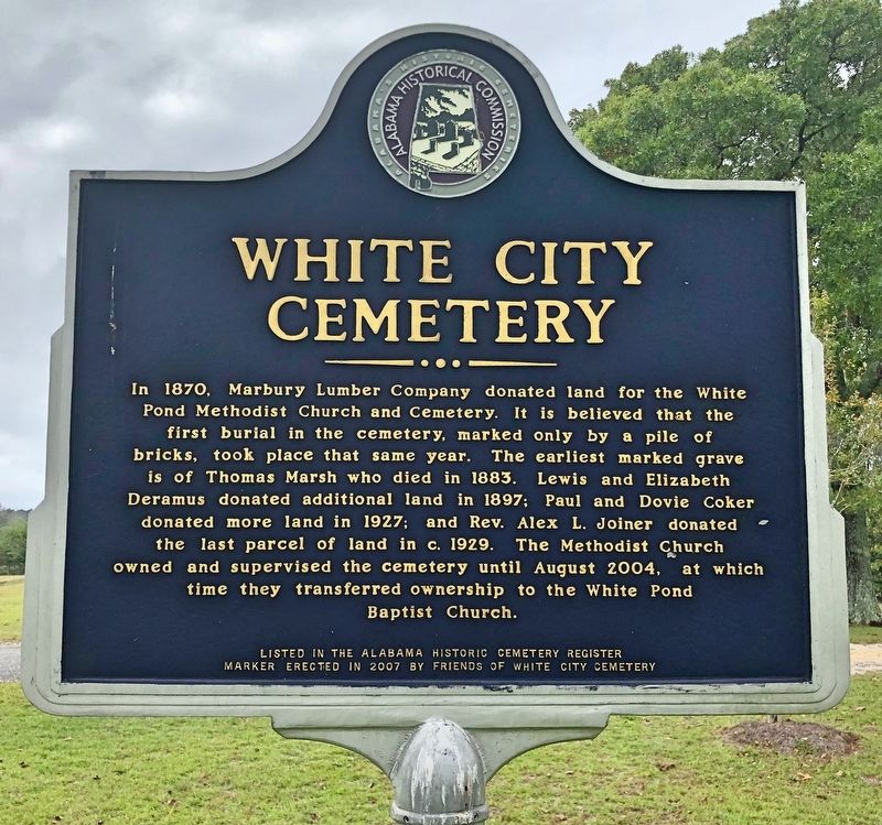 White City Cemetery Marker image. Click for full size.