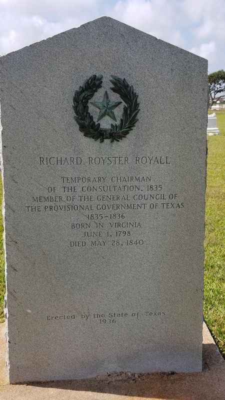 Richard Royster Royall Marker image. Click for full size.