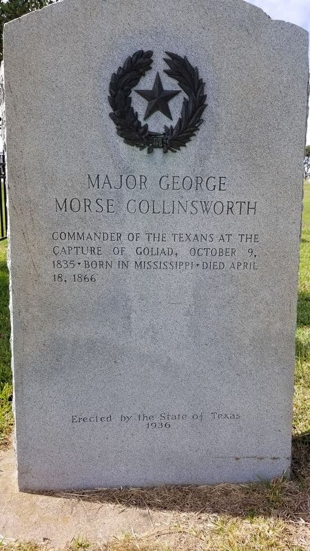 Major George Morse Collinsworth Marker image. Click for full size.