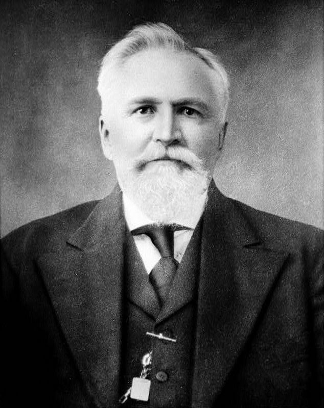 William H. Fuller, known as the “Father of Arkansas Rice”; circa early 1900s. image. Click for full size.