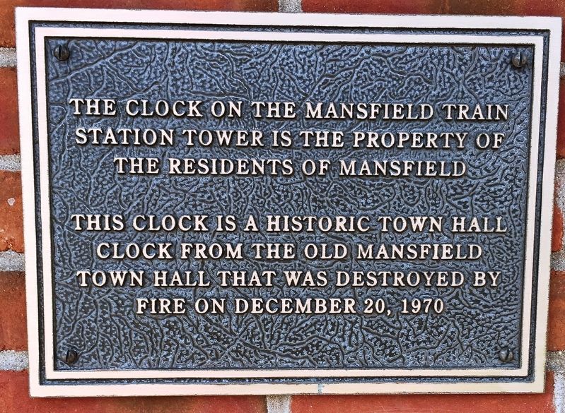 Historic Town Hall Clock Marker image. Click for full size.