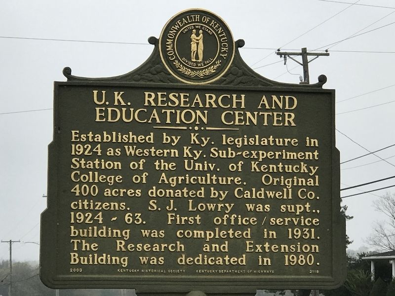 U.K. Research and Education Center Marker image. Click for full size.