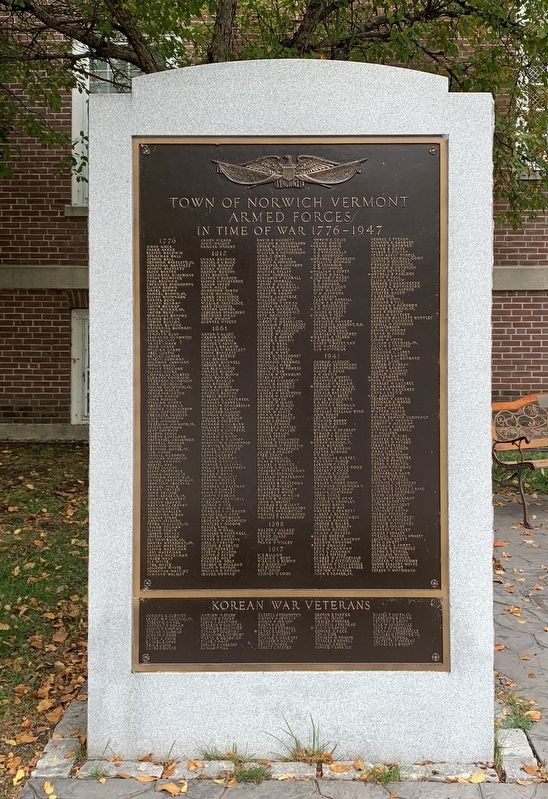Town of Norwich War Memorial image. Click for full size.
