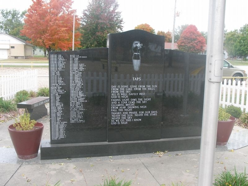 Sigel War Memorial Marker (reverse) image. Click for full size.