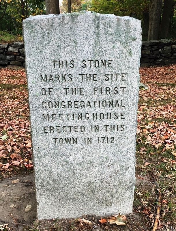 Coventry’s First Congregational Meetinghouse Marker image. Click for full size.