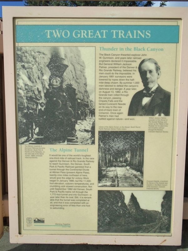 Two Great Trains Marker image. Click for full size.