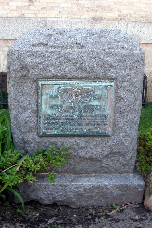 Saint Mary’s Roll of Honor memorial. Click for full size. Saint Mary’s Roll of Honor memorial image. Click for full size.